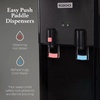 image:imageIgloo Top Loading Water Cooler with Removable Tray amp EnergySaving Features  Water Tower with Hot Cold Temperature Settings Water Dispenser Fits 3 amp 5Gallon Jugs with Child Safety Lock StainlessStainless