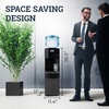 image:imageIgloo Top Loading Water Cooler with Removable Tray amp EnergySaving Features  Water Tower with Hot Cold Temperature Settings Water Dispenser Fits 3 amp 5Gallon Jugs with Child Safety Lock StainlessBlack