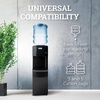 image:imageIgloo Top Loading Water Cooler with Removable Tray amp EnergySaving Features  Water Tower with Hot Cold Temperature Settings Water Dispenser Fits 3 amp 5Gallon Jugs with Child Safety Lock StainlessBlack