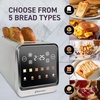image:imageInspirex Touch Screen Toaster  2 Slice ExtraWide Slots  5 Bread Type and 6 Browning Levels  Defrost Reheat Favorite Single Slot Settings  Stainless SteelStainless Steel