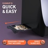 image:imageInspirex Touch Screen Toaster  2 Slice ExtraWide Slots  5 Bread Type and 6 Browning Levels  Defrost Reheat Favorite Single Slot Settings  Stainless SteelBlack