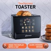 image:imageInspirex Touch Screen Toaster  2 Slice ExtraWide Slots  5 Bread Type and 6 Browning Levels  Defrost Reheat Favorite Single Slot Settings  Stainless SteelBlack