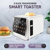 image:imageInspirex Touch Screen Toaster  2 Slice ExtraWide Slots  5 Bread Type and 6 Browning Levels  Defrost Reheat Favorite Single Slot Settings  Stainless SteelWhite