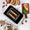 image:imageInspirex Touch Screen Toaster  2 Slice ExtraWide Slots  5 Bread Type and 6 Browning Levels  Defrost Reheat Favorite Single Slot Settings  Stainless SteelStainless Steel