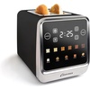 image:imageInspirex Touch Screen Toaster  2 Slice ExtraWide Slots  5 Bread Type and 6 Browning Levels  Defrost Reheat Favorite Single Slot Settings  Stainless SteelBlack