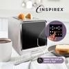 image:imageInspirex Touch Screen Toaster  2 Slice ExtraWide Slots  5 Bread Type and 6 Browning Levels  Defrost Reheat Favorite Single Slot Settings  Stainless SteelStainless Steel