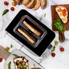 image:imageInspirex Touch Screen Toaster  2 Slice ExtraWide Slots  5 Bread Type and 6 Browning Levels  Defrost Reheat Favorite Single Slot Settings  Stainless SteelBlack
