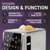 image:imageInspirex Touch Screen Toaster  2 Slice ExtraWide Slots  5 Bread Type and 6 Browning Levels  Defrost Reheat Favorite Single Slot Settings  Stainless SteelStainless Steel