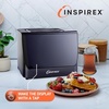 image:imageInspirex Touch Screen Toaster  2 Slice ExtraWide Slots  5 Bread Type and 6 Browning Levels  Defrost Reheat Favorite Single Slot Settings  Stainless SteelBlack
