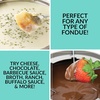 image:imageNostalgia 12Cup Electric Fondue Pot Set for Cheese amp Chocolate  8 ColorCoded Forks Temperature Control  Stainless Steel Kitchen Gadgets and Appliances for Hors dOeuvres and More  AquaBlack