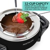 image:imageNostalgia 12Cup Electric Fondue Pot Set for Cheese amp Chocolate  8 ColorCoded Forks Temperature Control  Stainless Steel Kitchen Gadgets and Appliances for Hors dOeuvres and More  AquaBlack