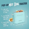 image:imageNostalgia 2 Slot Hot Dog and Bun Toaster with Mini Tongs Retro Hot Dog Toaster Hot Dog Cooker that Works with Chicken Turkey Veggie Links Sausages and Brats Metallic RedClassic