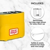 image:imageNostalgia 2 Slot Hot Dog and Bun Toaster with Mini Tongs Retro Hot Dog Toaster Hot Dog Cooker that Works with Chicken Turkey Veggie Links Sausages and Brats Metallic RedYellow