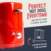 image:imageNostalgia 2 Slot Hot Dog and Bun Toaster with Mini Tongs Retro Hot Dog Toaster Hot Dog Cooker that Works with Chicken Turkey Veggie Links Sausages and Brats Metallic RedMetallic Red