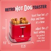 image:imageNostalgia 2 Slot Hot Dog and Bun Toaster with Mini Tongs Retro Hot Dog Toaster Hot Dog Cooker that Works with Chicken Turkey Veggie Links Sausages and Brats Metallic RedRed 4 Slot
