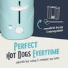 image:imageNostalgia 2 Slot Hot Dog and Bun Toaster with Mini Tongs Retro Hot Dog Toaster Hot Dog Cooker that Works with Chicken Turkey Veggie Links Sausages and Brats Metallic RedClassic