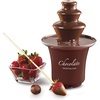 image:imageNostalgia 3 Tier Electric Chocolate Fondue Fountain Machine for Parties  Melts Cheese Queso Candy and Liqueur  Dip Strawberries Apple Wedges Vegetables and More  8Ounce  Brown3 Tier Pack of 3