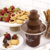 image:imageNostalgia 3 Tier Electric Chocolate Fondue Fountain Machine for Parties  Melts Cheese Queso Candy and Liqueur  Dip Strawberries Apple Wedges Vegetables and More  8Ounce  Brown3 Tier