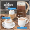 image:imageNostalgia 32 Oz Frother and Hot Chocolate Maker Warm or Cold Milk Foam Includes Cocoa Bomb Mold for Coffees Lattes Cappuccinos BrownBrown