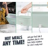 image:imageNostalgia 32Ounce Heated Electric Lunch Box  Travel Size 4 Cup Capacity for Soup Pasta and Leftovers  LeakProof Silicone Sealed Lid Foldable Carry Handle Detachable Cord  ChambraySage