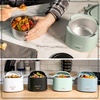 image:imageNostalgia 32Ounce Heated Electric Lunch Box  Travel Size 4 Cup Capacity for Soup Pasta and Leftovers  LeakProof Silicone Sealed Lid Foldable Carry Handle Detachable Cord  ChambraySage