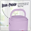 image:imageNostalgia 32Ounce Heated Electric Lunch Box  Travel Size 4 Cup Capacity for Soup Pasta and Leftovers  LeakProof Silicone Sealed Lid Foldable Carry Handle Detachable Cord  ChambrayLavender