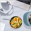 image:imageNostalgia 32Ounce Heated Electric Lunch Box  Travel Size 4 Cup Capacity for Soup Pasta and Leftovers  LeakProof Silicone Sealed Lid Foldable Carry Handle Detachable Cord  ChambrayOcean Blue
