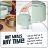 image:imageNostalgia 32Ounce Heated Electric Lunch Box  Travel Size 4 Cup Capacity for Soup Pasta and Leftovers  LeakProof Silicone Sealed Lid Foldable Carry Handle Detachable Cord  ChambraySage