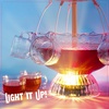 image:imageNostalgia 3Tier Party Fountain Holds 1 Gallon LED Lighted Base Includes 5 Reusable Cups ClearDeluxe Party Fountain