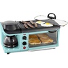 image:imageNostalgia 3in1 Breakfast Station  Includes Coffee Maker NonStick Griddle and 4Slice Toaster Oven  Versatile Breakfast Maker with Timer  AquaAqua