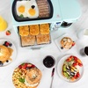 image:imageNostalgia 3in1 Breakfast Station  Includes Coffee Maker NonStick Griddle and 4Slice Toaster Oven  Versatile Breakfast Maker with Timer  AquaAqua