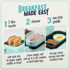 image:imageNostalgia 3in1 Breakfast Station  Includes Coffee Maker NonStick Griddle and 4Slice Toaster Oven  Versatile Breakfast Maker with Timer  AquaAqua