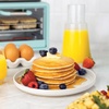 image:imageNostalgia 3in1 Breakfast Station  Includes Coffee Maker NonStick Griddle and 4Slice Toaster Oven  Versatile Breakfast Maker with Timer  AquaAqua