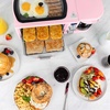 image:imageNostalgia 3in1 Breakfast Station  Includes Coffee Maker NonStick Griddle and 4Slice Toaster Oven  Versatile Breakfast Maker with Timer  AquaPink