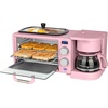 image:imageNostalgia 3in1 Breakfast Station  Includes Coffee Maker NonStick Griddle and 4Slice Toaster Oven  Versatile Breakfast Maker with Timer  AquaPink