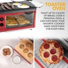 image:imageNostalgia 3in1 Breakfast Station  Includes Coffee Maker NonStick Griddle and 4Slice Toaster Oven  Versatile Breakfast Maker with Timer  AquaRed