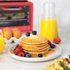 image:imageNostalgia 3in1 Breakfast Station  Includes Coffee Maker NonStick Griddle and 4Slice Toaster Oven  Versatile Breakfast Maker with Timer  AquaRed