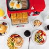 image:imageNostalgia 3in1 Breakfast Station  Includes Coffee Maker NonStick Griddle and 4Slice Toaster Oven  Versatile Breakfast Maker with Timer  AquaRed