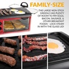 image:imageNostalgia 3in1 Breakfast Station  Includes Coffee Maker NonStick Griddle and 4Slice Toaster Oven  Versatile Breakfast Maker with Timer  AquaRed