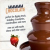 image:imageNostalgia 4 Tier Electric Chocolate Fondue Fountain Machine for Parties  Melts Cheese Queso Candy and Liqueur  Dip Strawberries Apple Wedges Vegetables and More  32Ounce  Stainless SteelBlack Fountain
