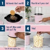 image:imageNostalgia Air Popper Popcorn Maker  OilFree Popcorn Machine Pops Up To 16 Cups with Hot Air for Movie Night Snacks  Aqua Popcorn Popper with Swirling Air Chamber amp Measuring Cup for Precise PoppingPink