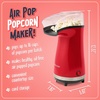 image:imageNostalgia Air Popper Popcorn Maker  OilFree Popcorn Machine Pops Up To 16 Cups with Hot Air for Movie Night Snacks  Aqua Popcorn Popper with Swirling Air Chamber amp Measuring Cup for Precise PoppingRed