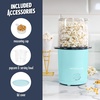image:imageNostalgia Air Popper Popcorn Maker  OilFree Popcorn Machine Pops Up To 16 Cups with Hot Air for Movie Night Snacks  Aqua Popcorn Popper with Swirling Air Chamber amp Measuring Cup for Precise PoppingAqua