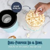 image:imageNostalgia Air Popper Popcorn Maker  OilFree Popcorn Machine Pops Up To 16 Cups with Hot Air for Movie Night Snacks  Aqua Popcorn Popper with Swirling Air Chamber amp Measuring Cup for Precise PoppingAqua