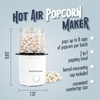 image:imageNostalgia Air Popper Popcorn Maker  OilFree Popcorn Machine Pops Up To 16 Cups with Hot Air for Movie Night Snacks  Aqua Popcorn Popper with Swirling Air Chamber amp Measuring Cup for Precise PoppingWhite