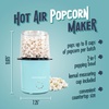 image:imageNostalgia Air Popper Popcorn Maker  OilFree Popcorn Machine Pops Up To 16 Cups with Hot Air for Movie Night Snacks  Aqua Popcorn Popper with Swirling Air Chamber amp Measuring Cup for Precise PoppingAqua