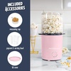 image:imageNostalgia Air Popper Popcorn Maker  OilFree Popcorn Machine Pops Up To 16 Cups with Hot Air for Movie Night Snacks  Aqua Popcorn Popper with Swirling Air Chamber amp Measuring Cup for Precise PoppingPink