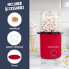 image:imageNostalgia Air Popper Popcorn Maker  OilFree Popcorn Machine Pops Up To 16 Cups with Hot Air for Movie Night Snacks  Aqua Popcorn Popper with Swirling Air Chamber amp Measuring Cup for Precise PoppingRed