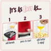 image:imageNostalgia Air Popper Popcorn Maker  OilFree Popcorn Machine Pops Up To 16 Cups with Hot Air for Movie Night Snacks  Aqua Popcorn Popper with Swirling Air Chamber amp Measuring Cup for Precise PoppingRed