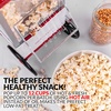 image:imageNostalgia Air Popper Popcorn Maker  OilFree Popcorn Machine Pops Up To 16 Cups with Hot Air for Movie Night Snacks  Aqua Popcorn Popper with Swirling Air Chamber amp Measuring Cup for Precise PoppingWhite Red